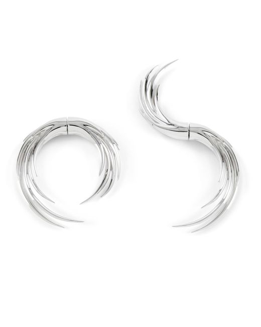 Kasun Metallic Flames Of Pyre Hoop Earrings