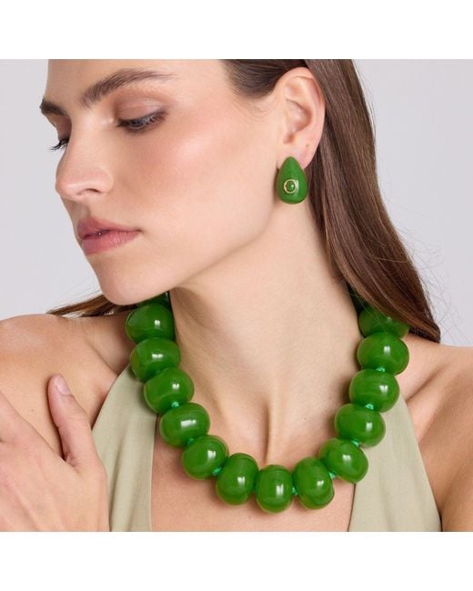 Michael Nash Jewelry Green Vivienne Resin Necklace