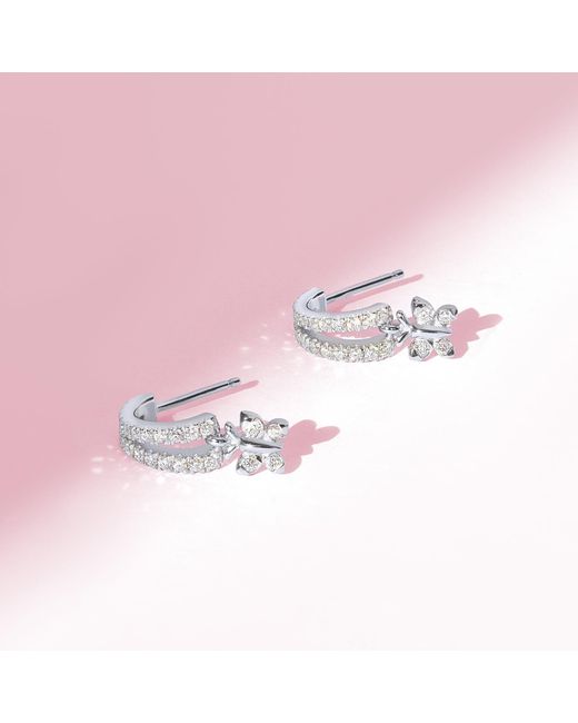 BLOOMTINE | Earth Angel HQ Metallic Enchanting Flutterfly Vermeil Butterfly Huggies