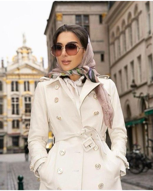 Santinni Natural Neutrals 'Belle Du Jour' 100% Leather Trench Coat