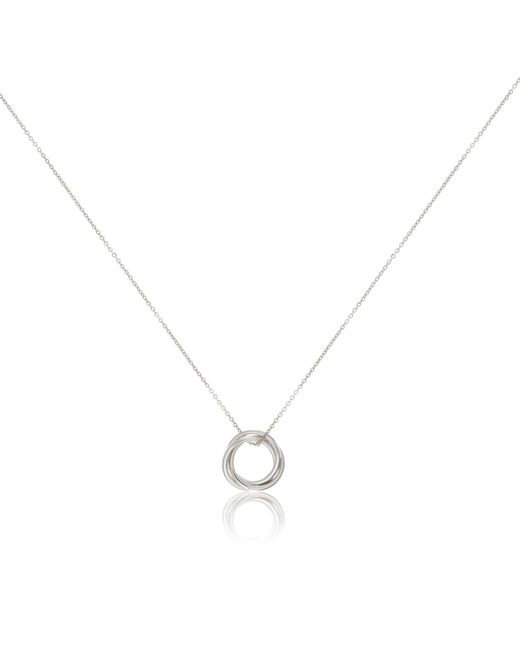 Auree Jewellery Metallic Knightsbridge Sterling Russian Wedding Ring Pendant Necklace