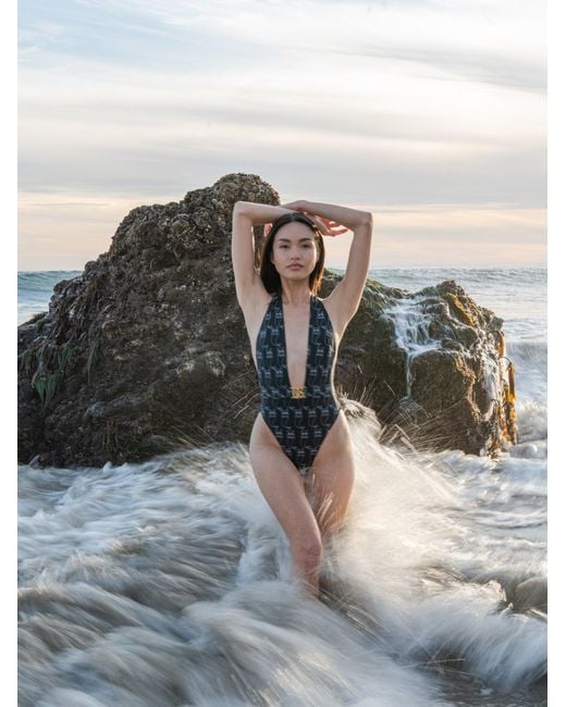 Catnip and Seaweed Black The One-Piece Swimsuit