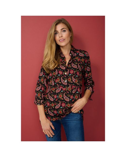 At Last Brown Soho Shirt Paisley