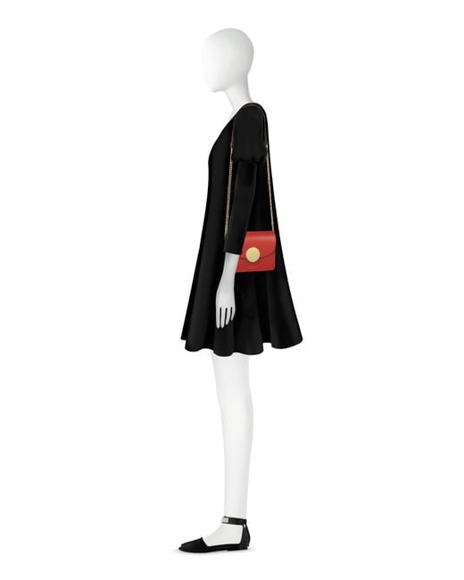 Le Parmentier Red New Ondina Mini Shoulder Bag