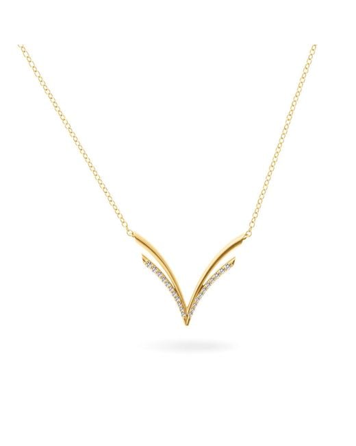 Lucy Quartermaine Metallic Solid Empire Pendant With Graded Diamonds