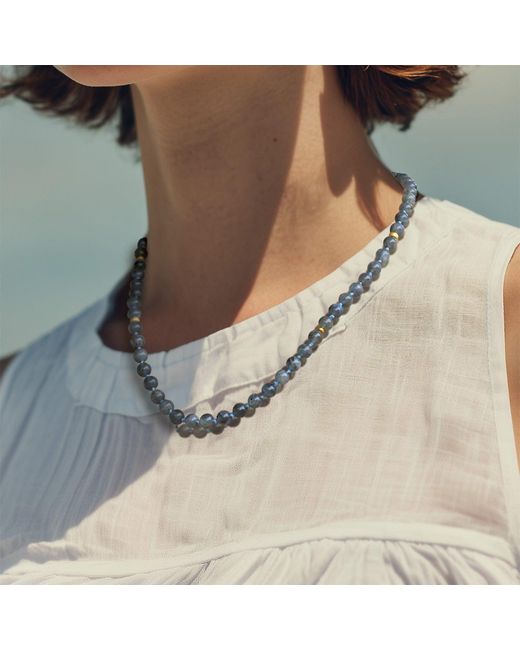 Bombyx House Metallic Labradorite Bead Necklace