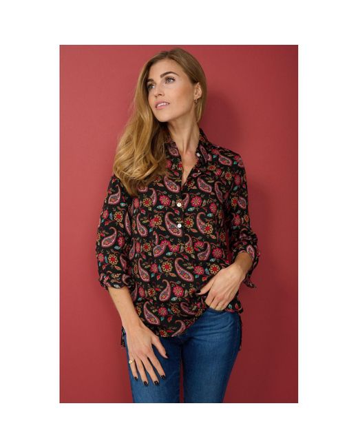 At Last Brown Soho Shirt Paisley