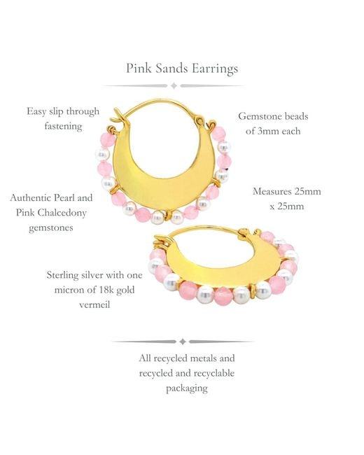 GEM BAZAAR Metallic Sands Earrings