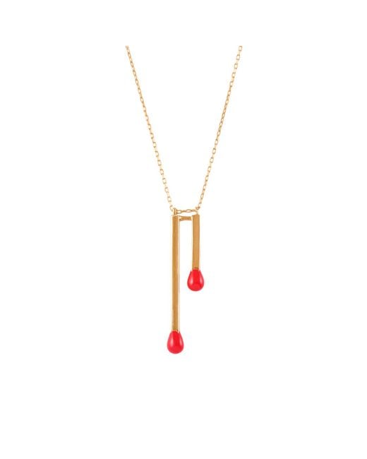 Lavan White Eris Double Spark Necklace