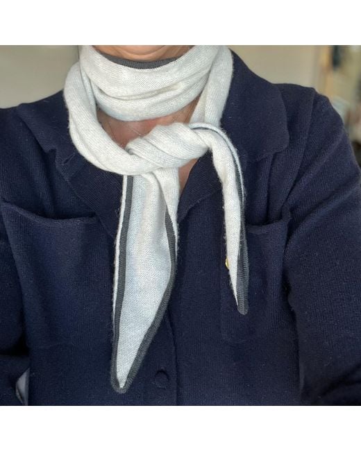 tirillm Gray Ayla Small Neck Scarf