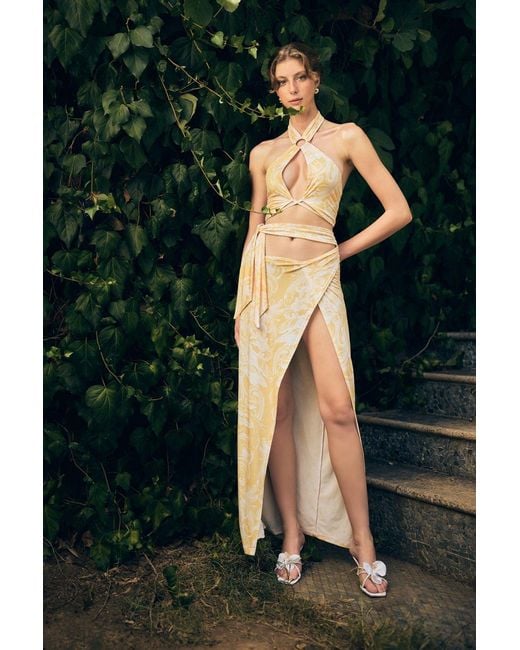 No'design Natural Glide Slit Maxi Skirt