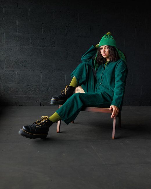 Mabli Green Cord Overalls