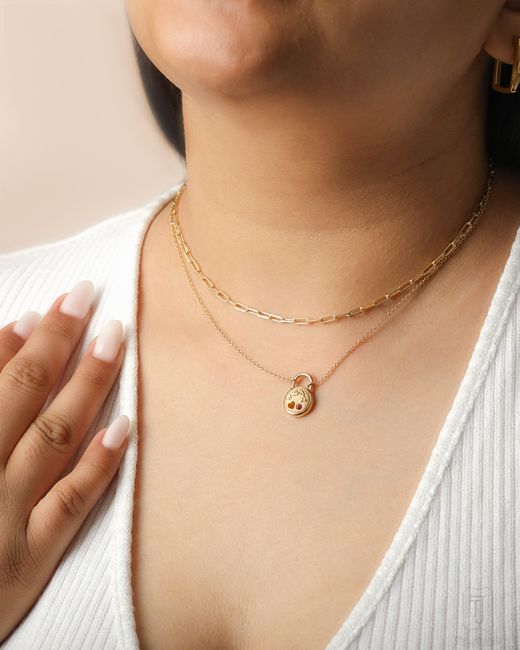 The Jewelz Metallic Eraya Bloom Padlock Mama Pendant