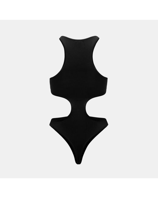 OW Collection Black Billie Cut Out Bodysuit