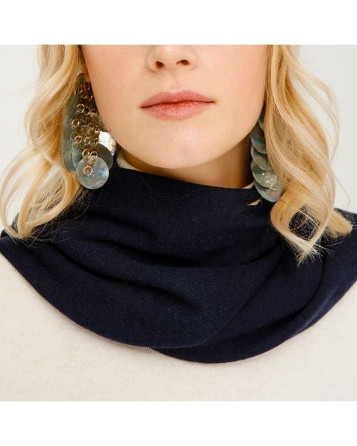 Mohair&Angora Blue Mohair Shawl Angora
