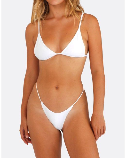 Minimale Animale White G Money Thong Bikini Bottom