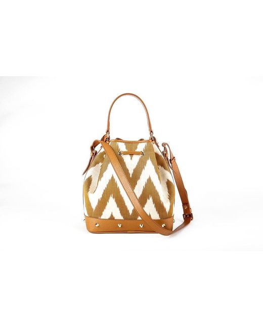 SJW BAGS LONDON Orange Primrose Ikat Bag