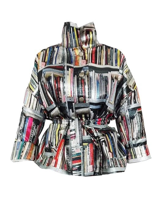 Maxjenny Blue Square Boxy Jacket