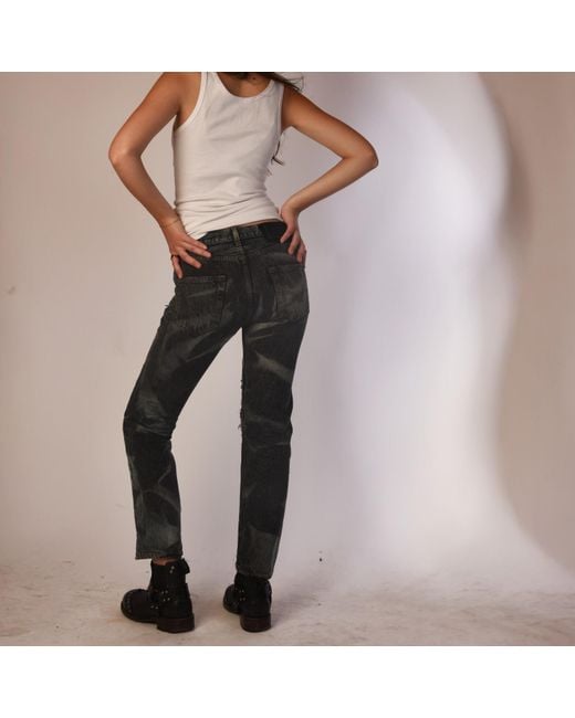 Zasta Studio Blue Carbon Clash Denim Pants