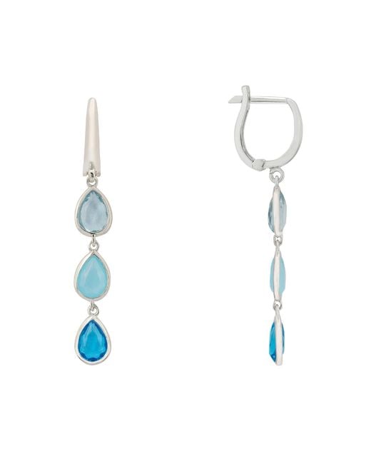 Latelita London Sardinia Triple Teardrop Earrings The Blues
