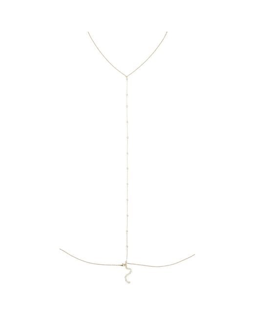 La Soula Jewelry White Neutrals Sparkle Body Chain
