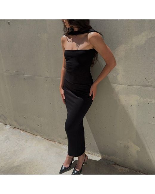 Amortizia Black Toxic Skirt Shaping Pencil Skirt