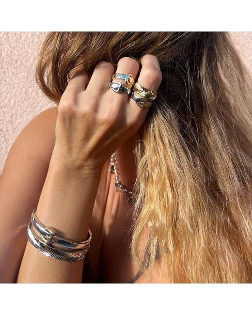 Native Gem Metallic Hipster Belt Bangle Bracelet