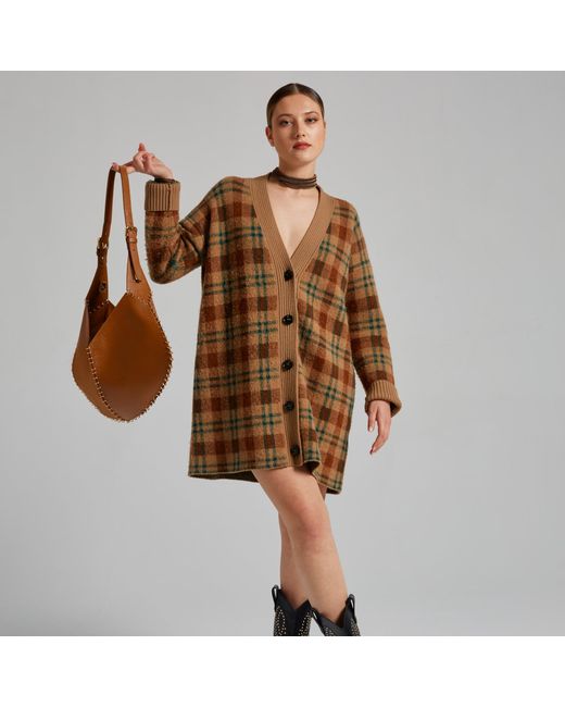 Danni Ro Brown Neutrals Virginia Rhombus Bag