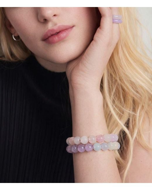 seree Blue Billie Multi-Crystal Beaded Bracelet