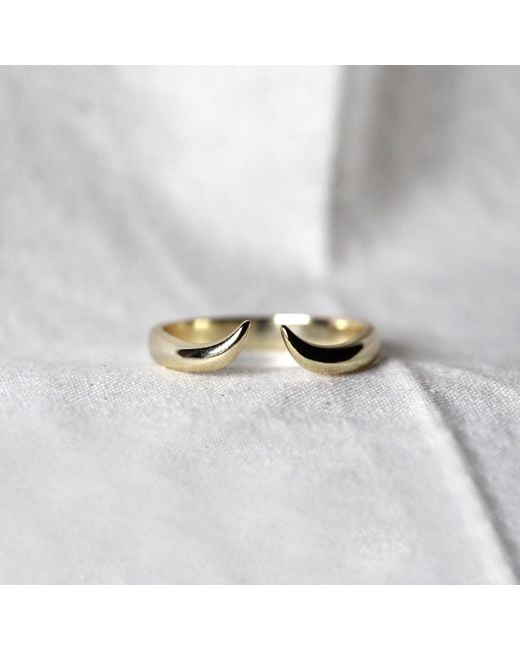 VicStoneNYC Fine Jewelry Metallic Horn Cuff Solid Ring