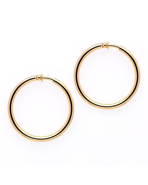 Emma Holland Jewellery Metallic Large Hoop Clip On Earrings