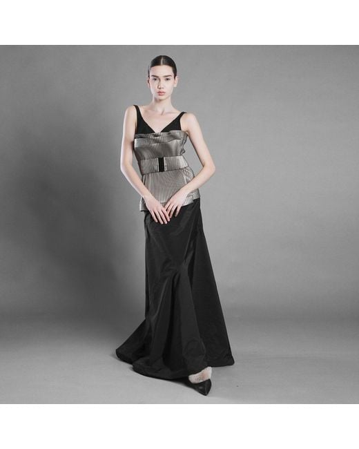 Silvia Serban Brown Antique Pleated Eco-Leather Belt