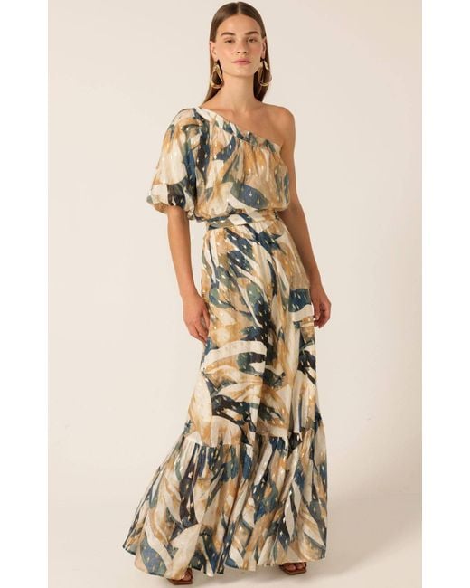 SACHA DRAKE Metallic Oliviera Maxi Dress