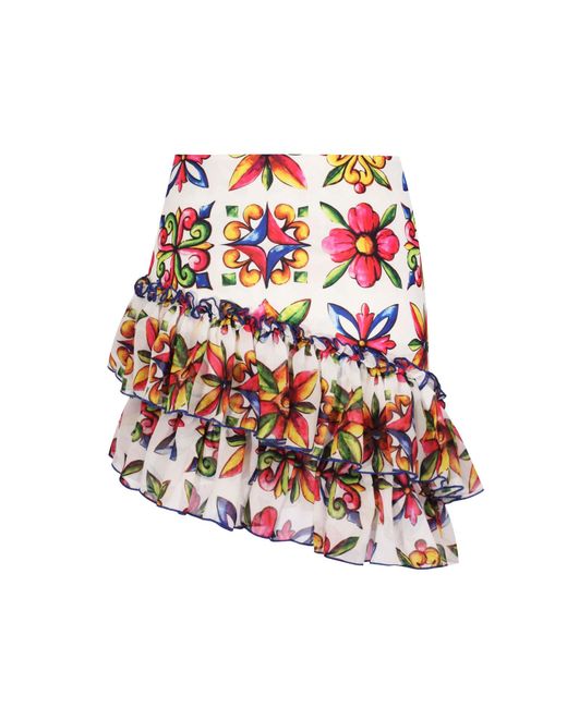 Nur Karaata Red Sicilia Tigra Skirt