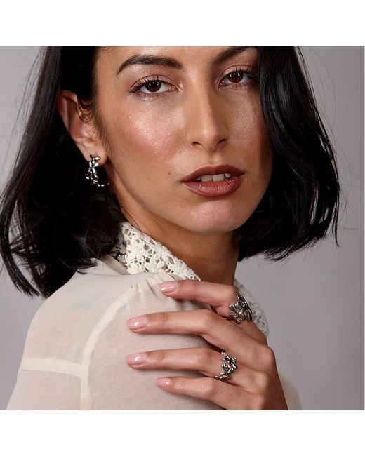 Lucy Quartermaine Metallic Large Splash Ring