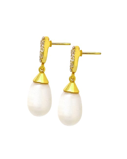 GEM BAZAAR Metallic Stardust Pearl Drops