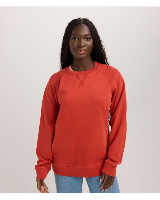 Known Supply Red Pocket Crewneck Sweatshirt