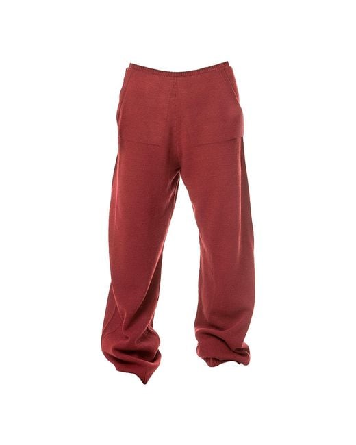 Maison Bogomil Red Wide Legged Pant for men