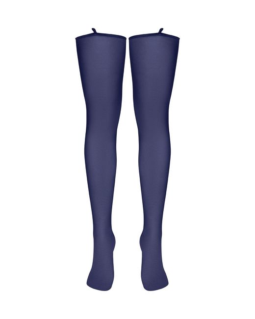 BonBon Lingerie Blue Coco Heart Stockings
