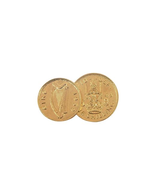 Katie Mullally Metallic Irish & Scottish Double Coin Pendant & Chain for men