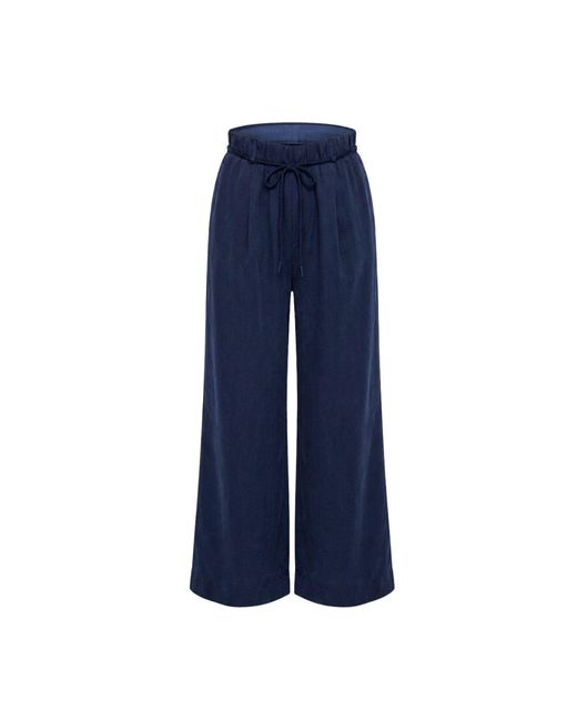 Monlicia Blue Calira Modal Wide Leg Pants