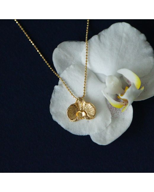 Agora Jewellery Metallic Orchid Necklace