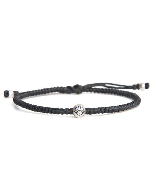 Harbour Uk Black The Protector Evil Eye Bracelet