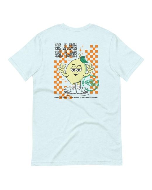 Anchor and Crew Blue Ice Lemon Fresh Dial-A-Local Organic Cotton T-Shirt