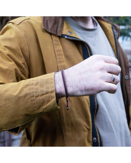 Harbour Uk Purple Urban Bronze Rope Bracelet for men