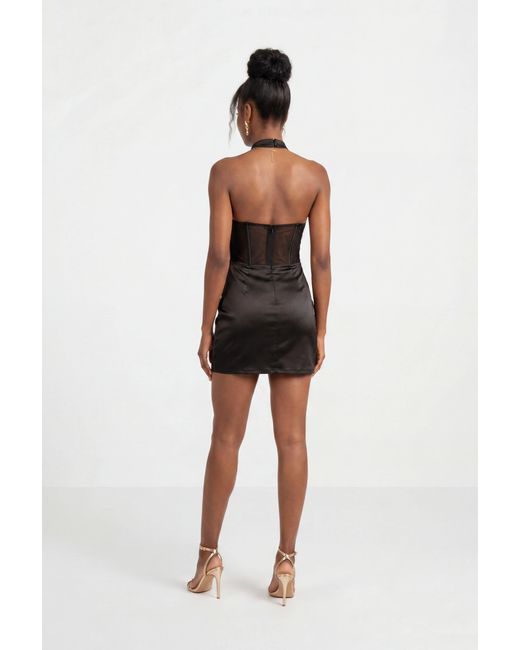 The Gt Atelier Black Halterneck Dress