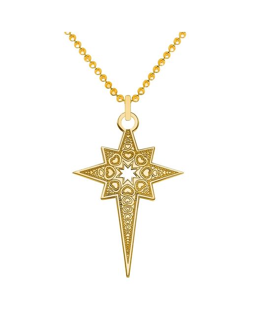 CarterGore Metallic Small 9ct 375 Gold North Star Necklace