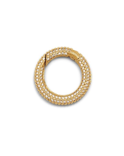Jaredjamin Metallic Circular Pavé Clicker Clasp