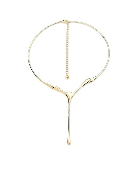 Lucy Quartermaine Metallic One Drop Necklace