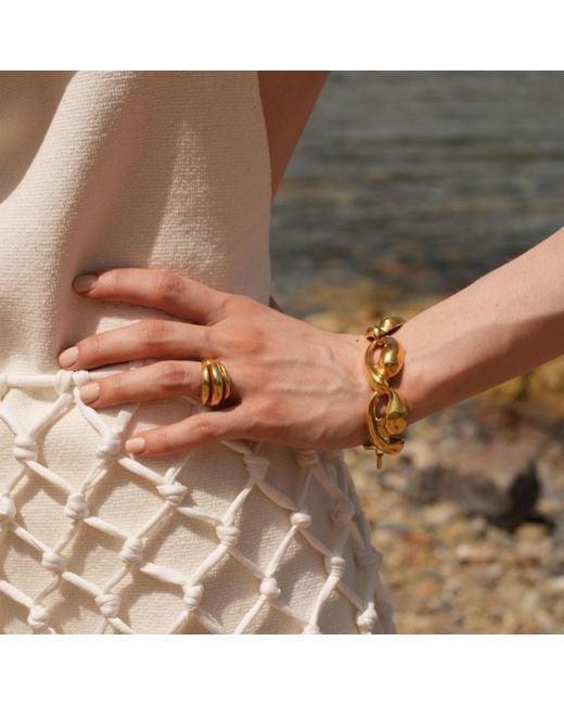 LINYA JEWELLERY Metallic Tina Big Bracelet